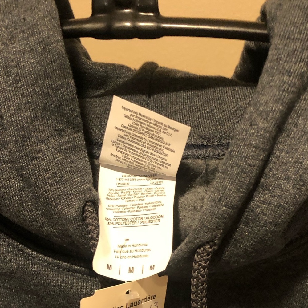 Newport RI dark Heather grey hooded sweatshirt Size M NWT - Picture 5 of 6